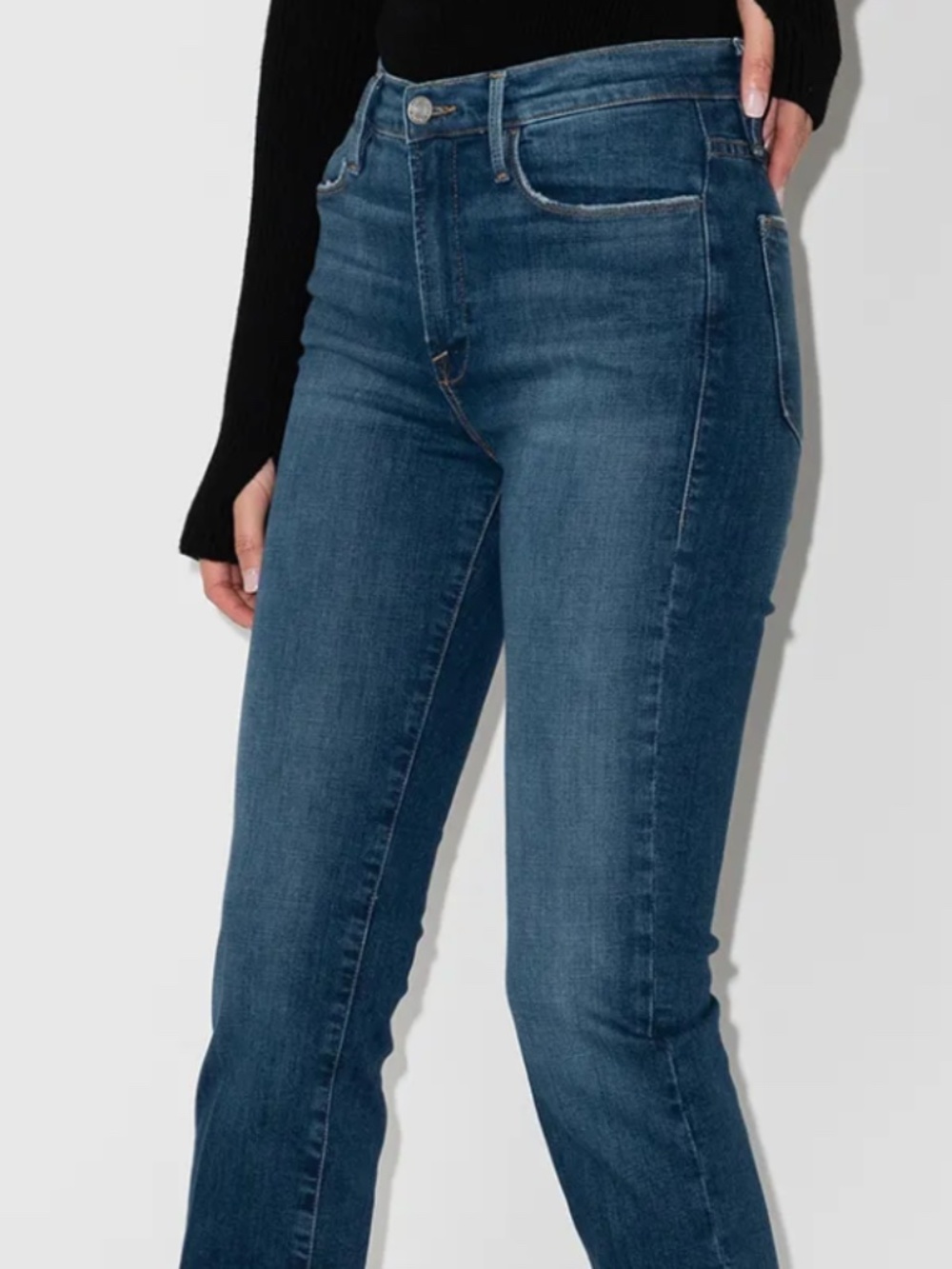 Frame Le High Straight Size 29 Deep Blue Wash